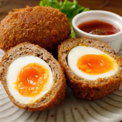  Scotch Egg z Aberystwyth - Przygoda Smaku w Crunchu i Pikantnym Nadzieniu!