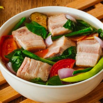  Sinigang na Baboy! Smaczne i wyraziste połączenie kwaśnych i pikantnych smaków